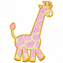 Giraffe Embroidery Design 3